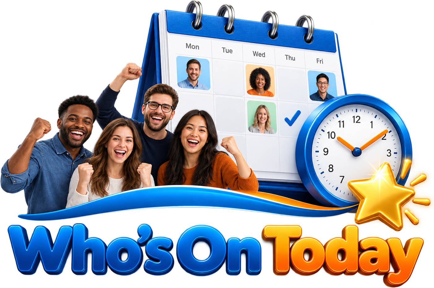 Who's On Today — team scheduling and time clock app